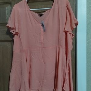 Torrid pastel pink blouse